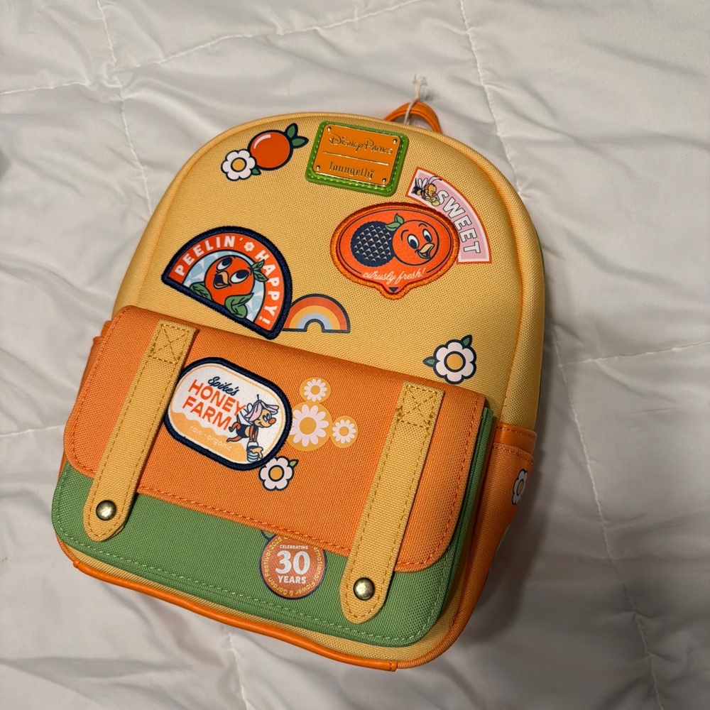 Loungefly Orange and Green Kids Backpack